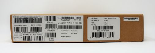 A boxed as new Dell docking station with 180W power supply in black (PN: WD19) (box opened, box