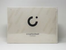 Four boxed as new Cryptosteel Capsule Solo Packs (Boxes sealed, some damage to packaging).
