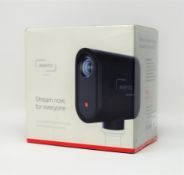 A boxed as new Mevo Start Live Streaming Camera (P/N: MV3-01B-BL) (Box sealed, some damage to