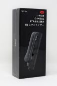 Four boxed as new Qimic Mini 1-ASIX Gimbal Stabilizers for Smartphones (M/N: WS-21006) (Boxes