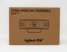 A boxed as new Logitech C930c Ultra Wide Angle HD Webcam (Box sealed).