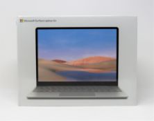A boxed as new Microsoft Surface Laptop Go with 10th Gen Intel i5 Processor, 8GB Go RAM, 128GB
