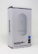 A boxed as new Ubiquiti airMAX NanoStation AC Loco Access Point (M/N: LOCO5AC) (Box sealed).