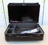 A boxed as new POGA Lux Portable Gaming Case with Integrated Monitor for PlayStation 5 (Box opened