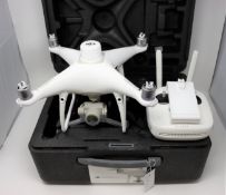 A DJI Phantom 4 RTK Quadcopter Done (M/N: WM334R) with DJI Phantom 4 Pro V2.0 Remote Controller (M/