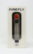 A boxed as new Firefly 2+ Vaporiser in Zebra Wood Silver (Box sealed) (Over 18's only).
