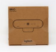 A boxed as new Logitech Brio 4K Pro Webcam (Box sealed).