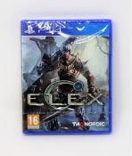 Five boxed as new Elex game discs for PlayStation 4 (boxes sealed).