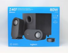 A boxed as new Logitech Z407 Bluetooth Computer Speaker Set (Box sealed).