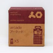 Five as new Teenage Engineering PO-20 Arcade Pocket Operators (Outer box opened).