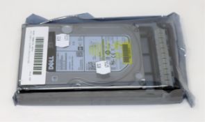 A refurbished Dell 8TB enterprise class 7.2K SAS HDD in caddy for Dell PowerEdge/PowerVault servers