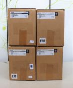 Four boxed as new Intermec DX4A2111100 4 Bay CN70 Barcode Scanner Cradle Chargers (Boxes sealed).