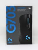 A boxed as new Logitech G703 Lightspeed Wireless Gaming Mouse (Box sealed).
