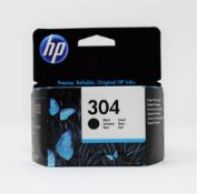Sixty boxed as new HP 304 Black Ink Cartridges (P/N: N9K06AE) (Boxes sealed. Warranty ends: March
