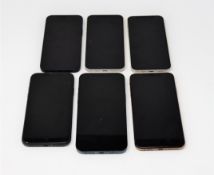SOLD FOR PARTS ONLY: Six Apple iPhones sold for parts (All iCloud activation locked); 1 x iPhone