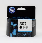 Sixy boxed as new HP 302 Black Ink Cartridges (P/N: F6U66AE UUS) (EXP: April 2023).