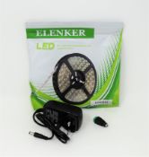 COLLECTION ONLY: A quantity of as new Elenker LED strips and UK power supplies.