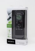 Twenty five boxed as new Sony ICD-PX440 4GB Digital Voice Recorders (Boxes sealed).