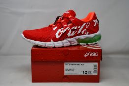 A pair of as new Asics Coca Cola Gel-Quantum 90 trainers (UK 9).