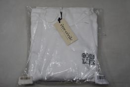 An as new Etre Cecile Good Life Aurelia hoodie in white (XS - RRP £125).