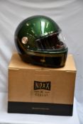 A boxed as new NEXX x Garage X.G100 R Motordrome helmet in Green (Size: XXL).