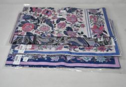 Four assorted as new Liberty of London scarves.