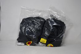 A pair of men's as new Stolen Goat Orkaan full length bib tights (L) and women's Core shorts (No bib