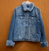 An as new 7 For All Mankind Modern Trucker On Point jacket (S).