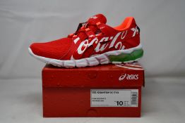 A pair of as new Asics Coca Cola Gel-Quantum 90 trainers (UK 9).