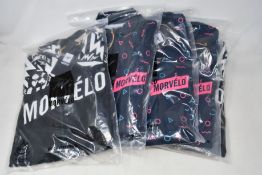 Two women's Morvelo Unity thermoactive long sleeve cycling jerseys (M, L - RRP £95 each) and three