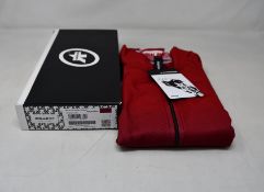 An as new Assos Mille GT C2 Shifter cycling jersey in vignaccia red (L - RRP £110).