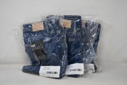 Three pairs of as new Paige Verdugo Ankle jeans (Sizes 1 x 25, 2 x 26).