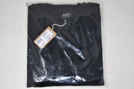 An as new A.P.C. VPC logo sweatshirt in black (S).