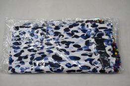 An as new Athena Procopiou Mediterraneo Leo short pompom dress in silk (One size).