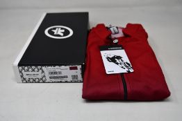 An as new Assos Mille GT C2 Shifter cycling jersey in vignaccia red (M - RRP £110).