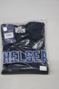 Five as new Official Chelsea F.C. wordmark's sweatshirt in navy (All S - RRP £50 each).