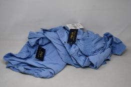 Six girls as new Ralph Lauren play dresses in blue (Sizes 4, 5, 6, 6X, 8-10, 16).