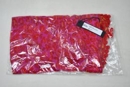 An as new Athena Procopiou Gypsy Leo short pompom dress in silk (One size).