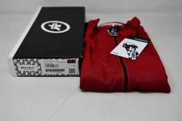 An as new Assos Mille GT C2 Shifter cycling jersey in vignaccia red (XL - RRP £110).
