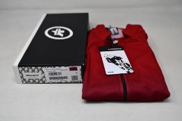 An as new Assos Mille GT C2 Shifter cycling jersey in vignaccia red (M - RRP £110).