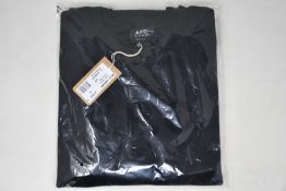 An as new A.P.C. VPC logo sweatshirt in black (S).