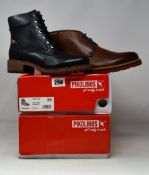 A pair of as new Pikolinos Aspe boots (EU 39) and a pair of Pikolinos Chukkas (EU 45).