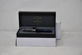 Two boxed as new Parker 51 Fountain Pens in Midnight Blue.