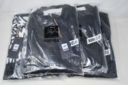 Four men's Morvelo Stealth thermoactive long sleeve cycling jerseys (XXL - RRP £95 each) and three