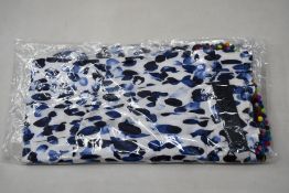 An as new Athena Procopiou Mediterraneo Leo short pompom dress in silk (One size).