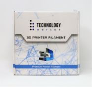 Ten boxed as new 1KG reels of Technology Outlet 1.75MM PLA 3D Printer Filament in Arctic White (