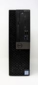 A pre-owned boxed Dell OptiPlex 7070 SFF desktop PC with Intel Core i7-9700 CPU, 16GB RAM and