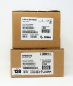 A boxed as new Zebra RFD8500 RFID Reader Sled (P/N: RFD8500-1000100-EU) and a boxed as new Zebra