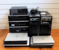 COLLECTION ONLY - SOLD FOR PARTS: A quantity of assorted pre-owned laptops and tower PC's (Most with
