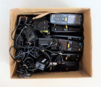 Twelve pre-owned Zebra MC2100 Mobile Handheld Computer Barcode Scanners with UK Power Supplies (Sold
